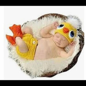 CROCHETED duck hat,matching bottoms and webbed feet booties🎃Host Pick X3🎃